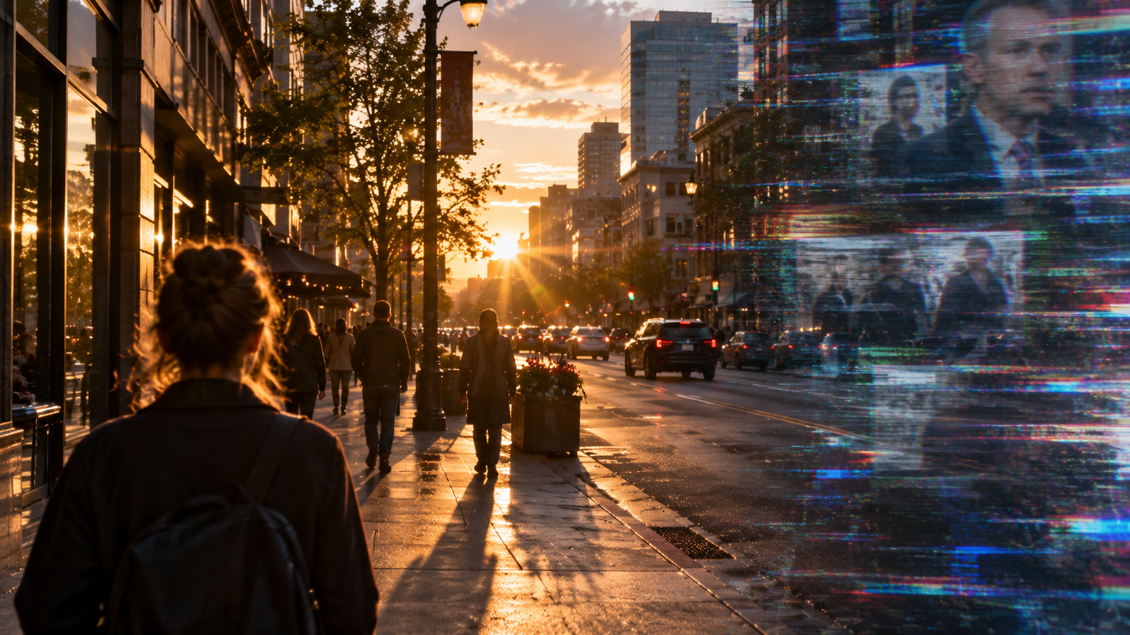 A calm city street representing the reality behind a viral gravity conspiracy theory